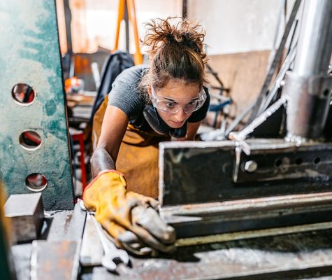 Female working in the energy industry