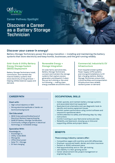 Battery Storage Technician